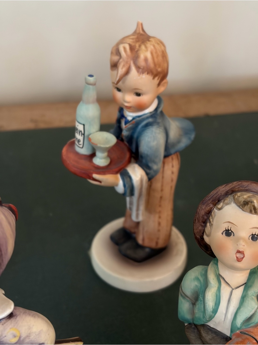 Goebel Porcelain Figurine Collection in Pastel Green, Cream, Pink and Blue - Picture 4 of 14